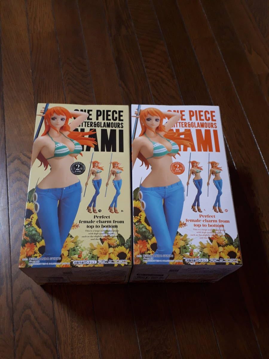 ワンピース GLITTER&amp;GLAMOURS ナミ　2種セット Amazon.co.jp: ワンピース GLITTER＆GLAMOURS ナミ NAMI